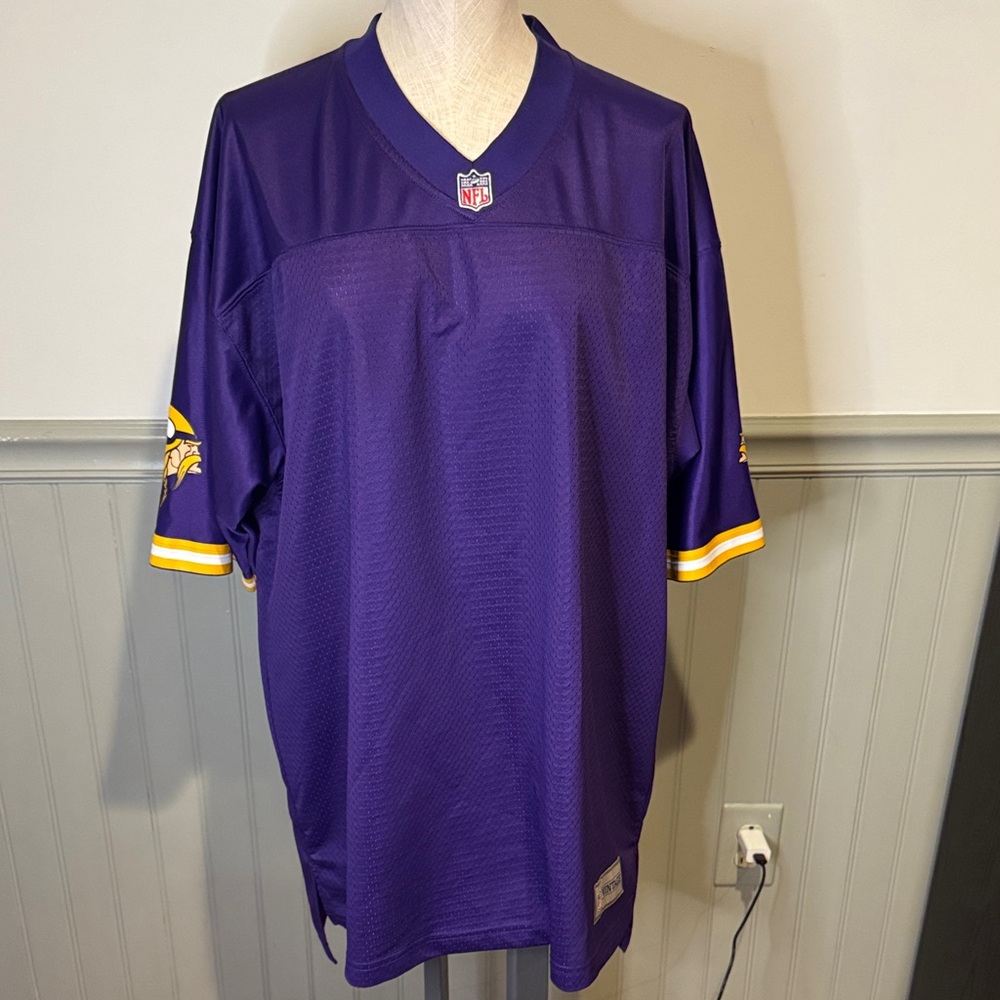 Minnesota Vikings Pro‎ Line Vintage Black Purple Jersey Men's Large